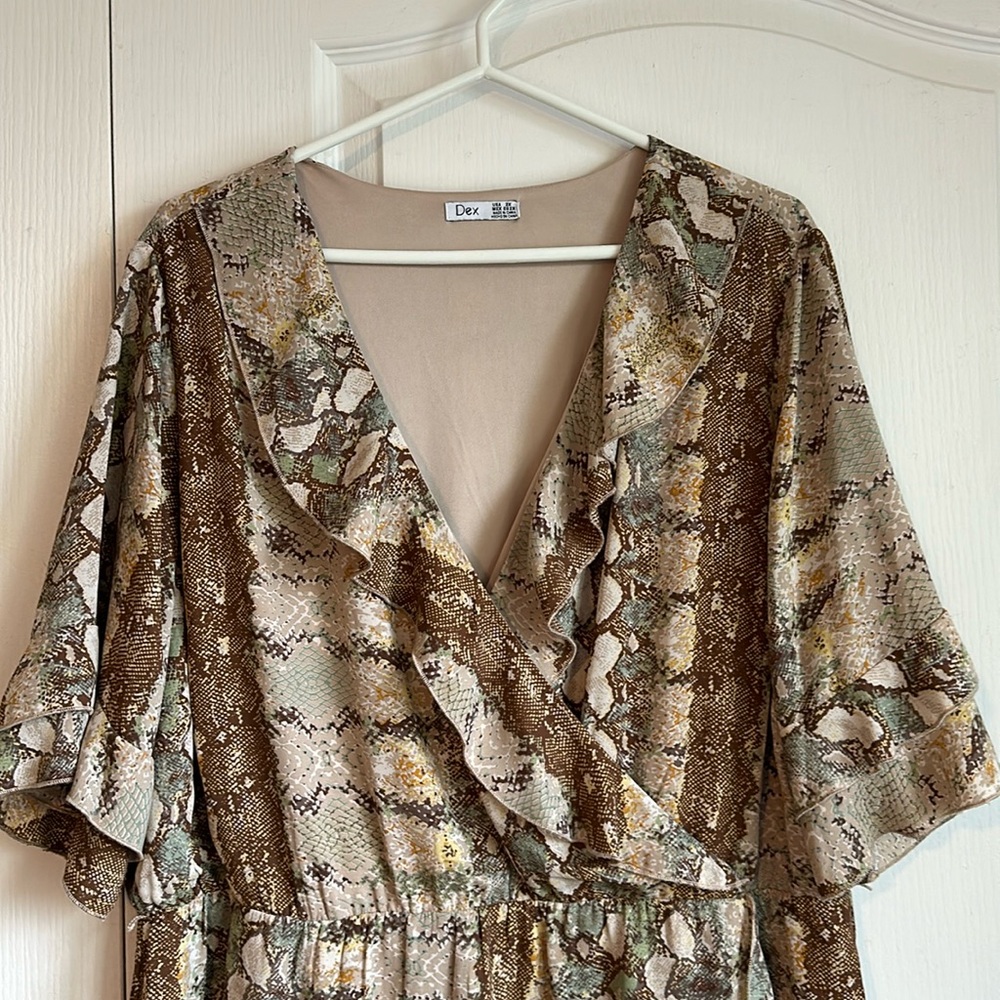 Faux wrap dress